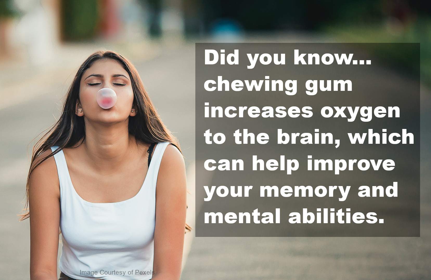 Woman Chewing Gum