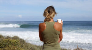 woman at beach